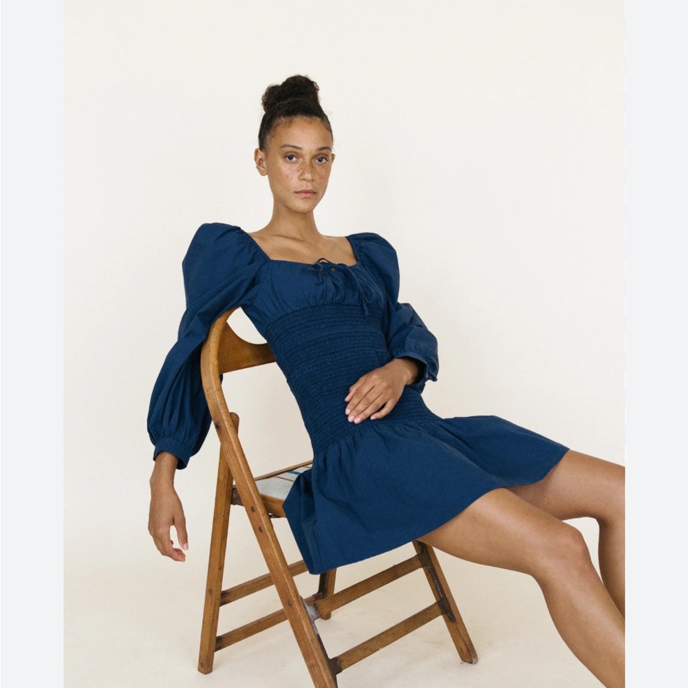 CIAO LUCIA Nina Washed Cotton Mini Dress